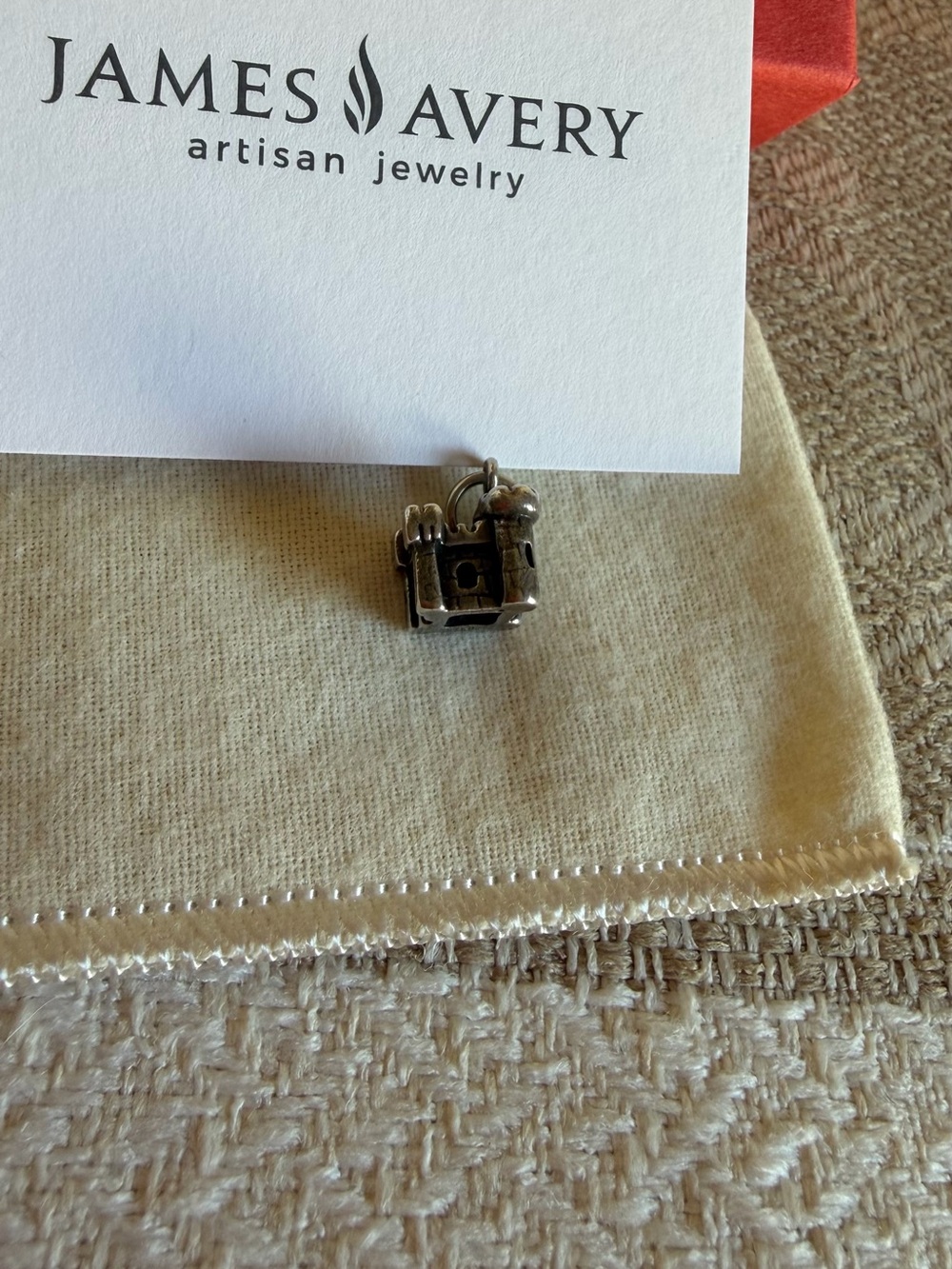 Retired James Avery Sterling Silver Sand Castle Charm - Picture 4 of 6